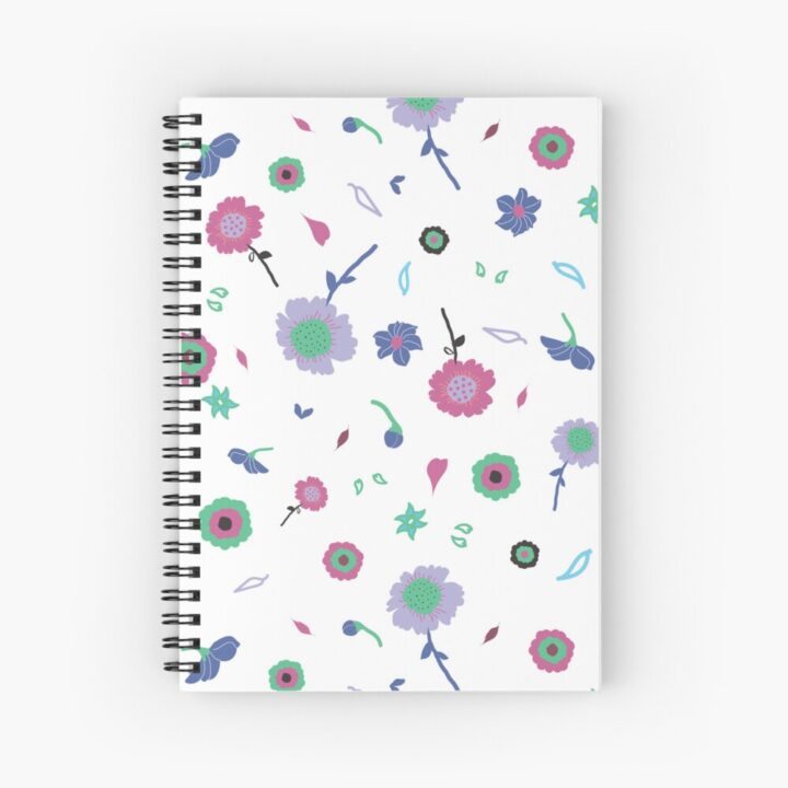 A5 Notebook | Floral Front Cover Print | Zuzanii Designs